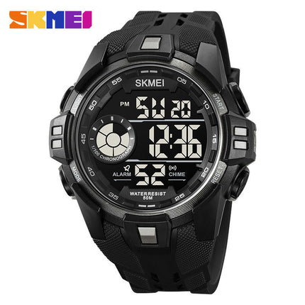 Men's Sports Watches Multifunctional Waterproof LED Alarm Backlight Stopwatch Digital Watch