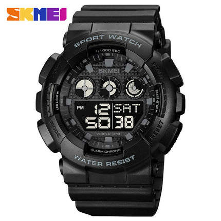 Men's Watch Waterproof Digital Sport Fashion Backlight LED Display Alarm Watch