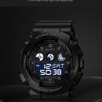 Men's Watch Waterproof Digital Sport Fashion Backlight LED Display Alarm Watch