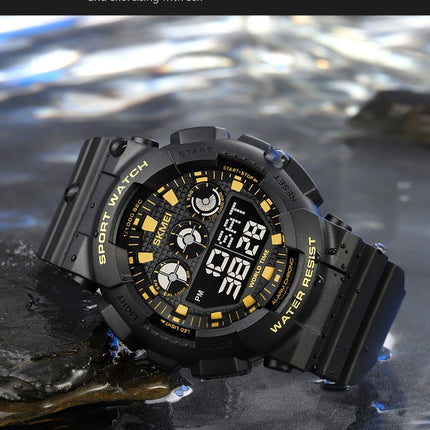 Men's Watch Waterproof Digital Sport Fashion Backlight LED Display Alarm Watch