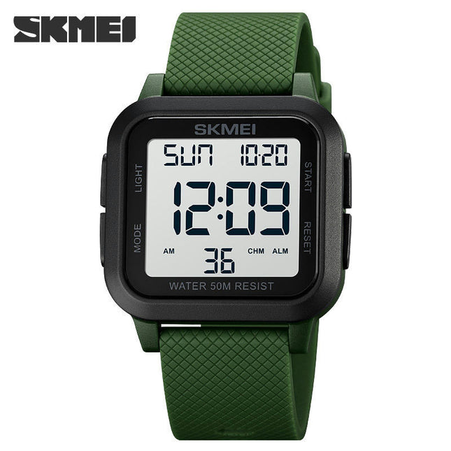 Men Digital Sports Watch Waterproof with Stopwatch Alarm LED Back Light