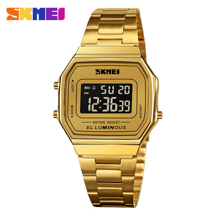 Men's Digital Watch Sports Alarm Stopwatch Square Waterproof Wrist Watches