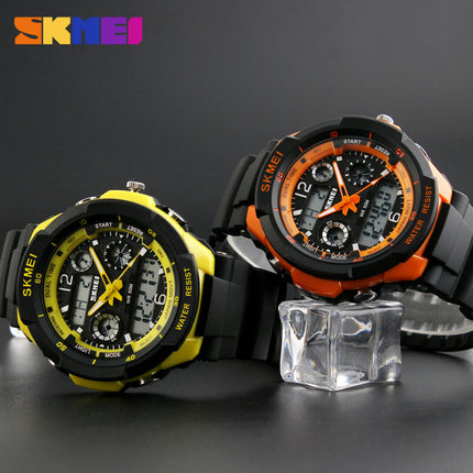 Men's Outdoor Waterproof Sports Wrist Watch Multi Function LED Stopwatch, Digital Watches for Men