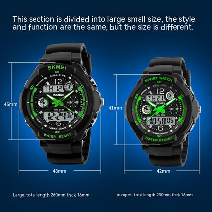 Men's Outdoor Waterproof Sports Wrist Watch Multi Function LED Stopwatch, Digital Watches for Men