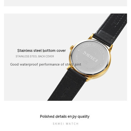 Men's Quartz Watch Waterproof Leather Men's Wrist Watch