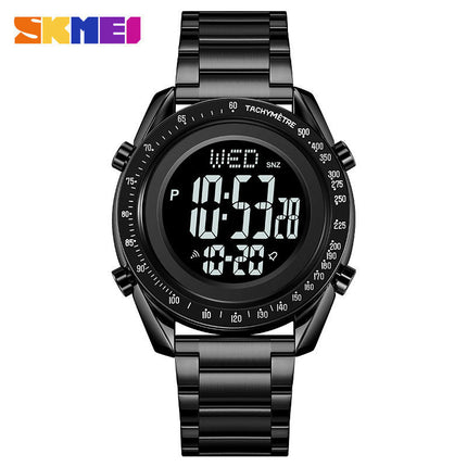 Men's Multifunctional Electronic Watch LED Digital Display Stainless Steel Watch