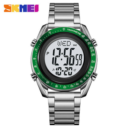 Men's Multifunctional Electronic Watch LED Digital Display Stainless Steel Watch