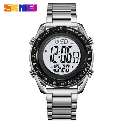 Men's Multifunctional Electronic Watch LED Digital Display Stainless Steel Watch