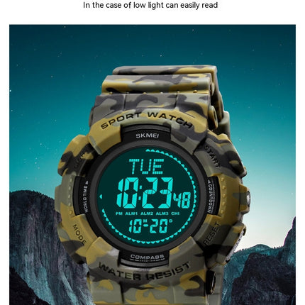 Men's Digital Watch Sports Outdoor Waterproof Watches Multi Function LED Watches