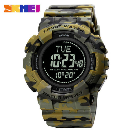 Men's Digital Watch Sports Outdoor Waterproof Watches Multi Function LED Watches