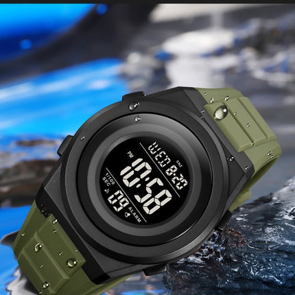 Men's Digital Sports Electronic Watch Waterproof Wrist Watches for Men with Stopwatch Alarm