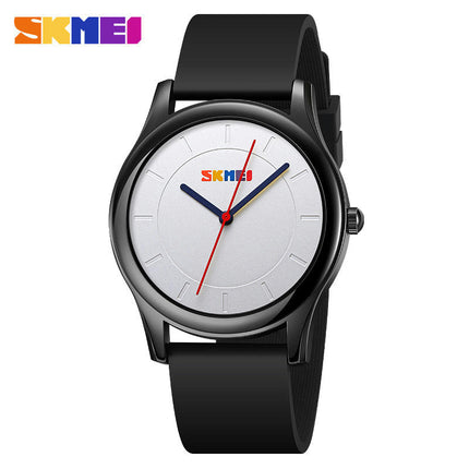 Men's Casual Watch with Silicone Band Quartz Analog