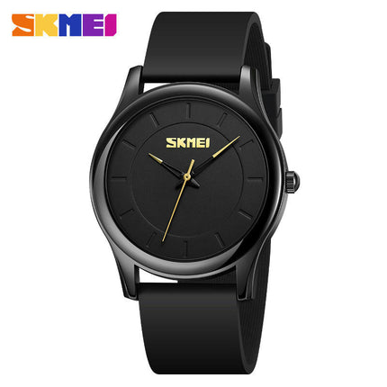 Men's Casual Watch with Silicone Band Quartz Analog