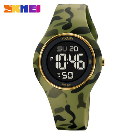 Outdoor Sport Women Watches Calendar Week Display Waterproof LED Digital Watch