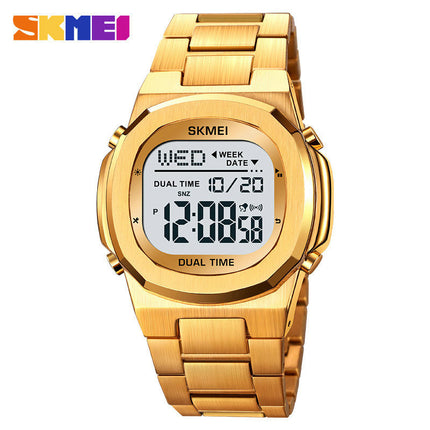 Men's LED Digital Waterproofing Sports Outdoor Steel Watch