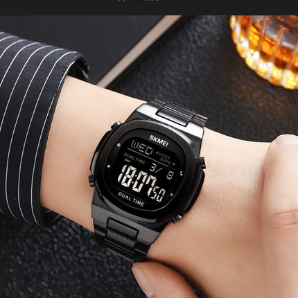 Men's LED Digital Waterproofing Sports Outdoor Steel Watch