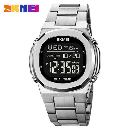 Men's LED Digital Waterproofing Sports Outdoor Steel Watch