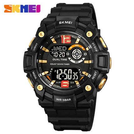 Men's Digital Watch Sports Outdoor Waterproof Watches with Date Multi Function LED Watches