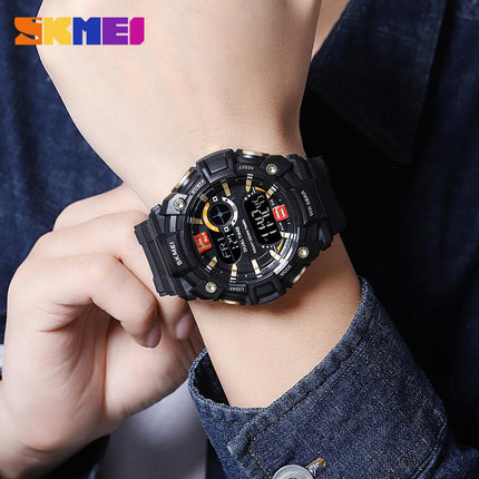 Men's Digital Watch Sports Outdoor Waterproof Watches with Date Multi Function LED Watches