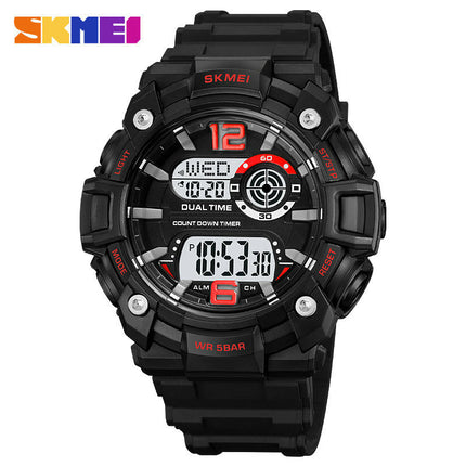 Men's Digital Watch Sports Outdoor Waterproof Watches with Date Multi Function LED Watches