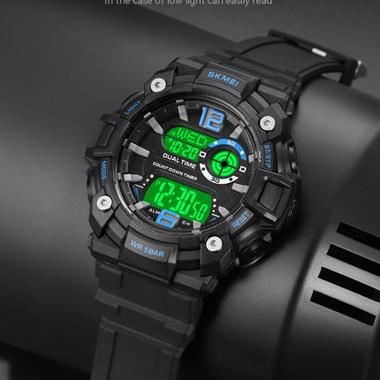 Men's Digital Watch Sports Outdoor Waterproof Watches with Date Multi Function LED Watches