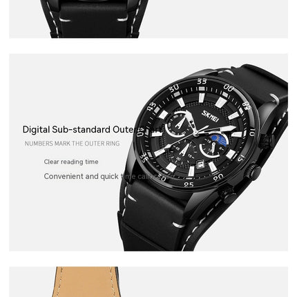 Watches for Men Analog Quartz Waterproof Luminous Mens Watches