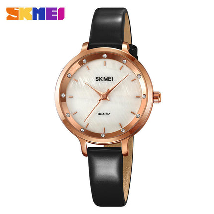 Women Wrist Watch, Lady Simple Leather Quartz Watches Waterproof Analog Watches