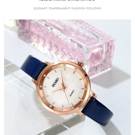 Women Wrist Watch, Lady Simple Leather Quartz Watches Waterproof Analog Watches