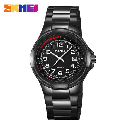 Men's Wrist Watches with Stainless Steel Waterproof Quartz Watch for Men Auto Date