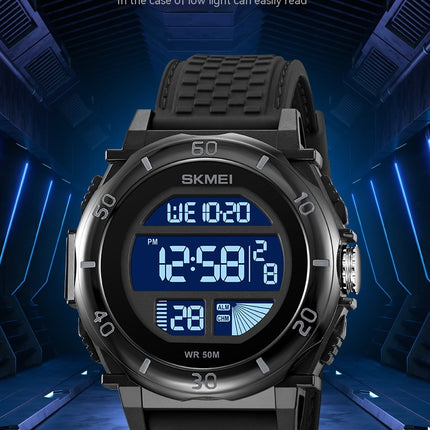 Men's Digital Watch - Waterproof Outdoor Wrist Watches for Men with LED Back Ligh