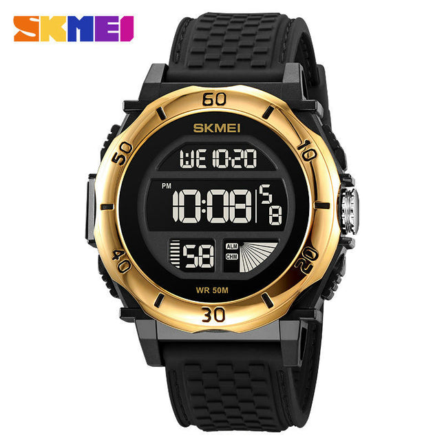 Men's Digital Watch - Waterproof Outdoor Wrist Watches for Men with LED Back Ligh