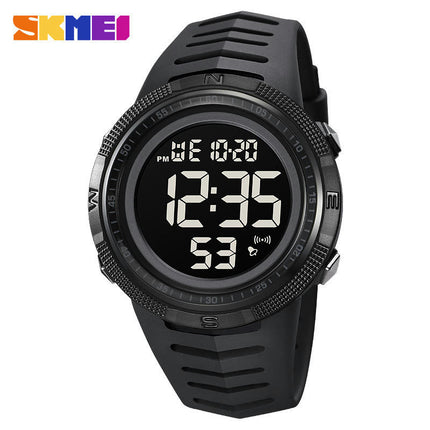 Men's Digital Sports Watch LED Screen Watches for Men Waterproof Luminous Alarm Watch