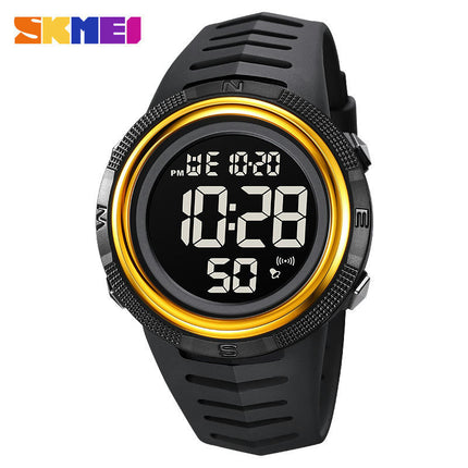 Men's Digital Sports Watch LED Screen Watches for Men Waterproof Luminous Alarm Watch