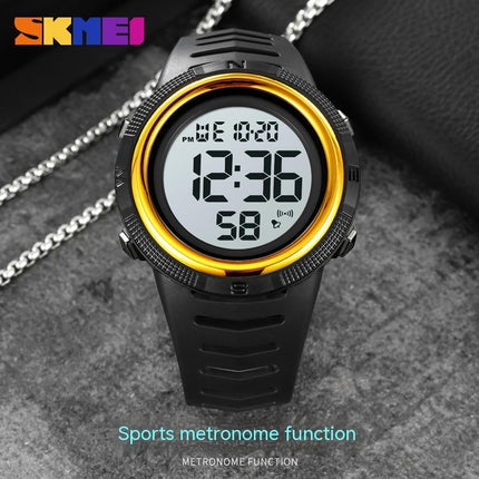 Men's Digital Sports Watch LED Screen Watches for Men Waterproof Luminous Alarm Watch