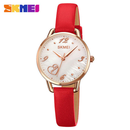 Women's  Leather Watch,Fashion Roman Numerals Quartz Ladies Wrist Watch