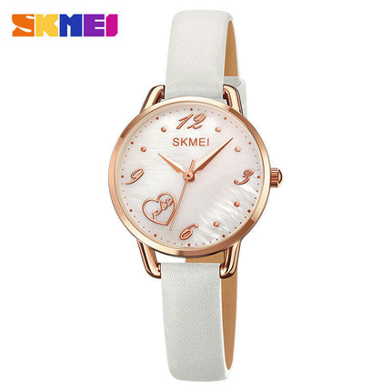 Women's  Leather Watch,Fashion Roman Numerals Quartz Ladies Wrist Watch