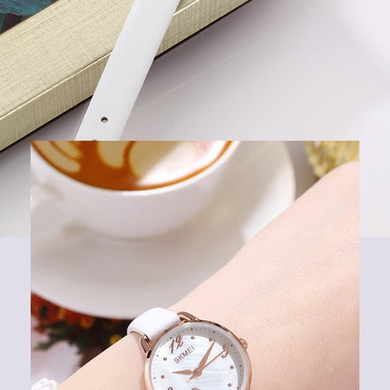 Women's  Leather Watch,Fashion Roman Numerals Quartz Ladies Wrist Watch