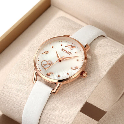 Women's  Leather Watch,Fashion Roman Numerals Quartz Ladies Wrist Watch