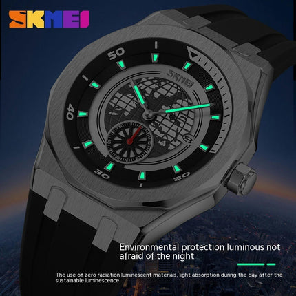 Business Men's Quartz Mechanical Watch，Luminous Waterproof Men's Watch