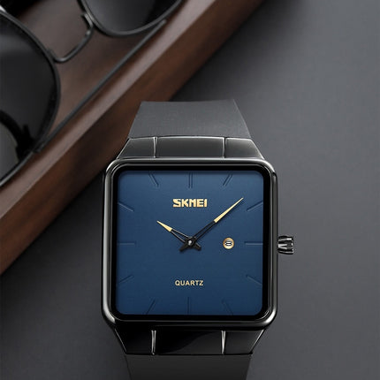 Square Watches for Men Waterproof Casual Fashion Analog Quartz Wrist Watch