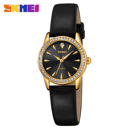 Watches for Women Diamond Luxury Leather Analog Waterproof Women Wrist Watch