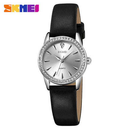 Watches for Women Diamond Luxury Leather Analog Waterproof Women Wrist Watch