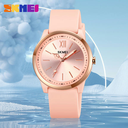 Men's and Women's Waterproof Watch Pointer Round Quartz Couple's Watch