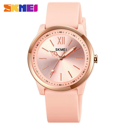 Men's and Women's Waterproof Watch Pointer Round Quartz Couple's Watch