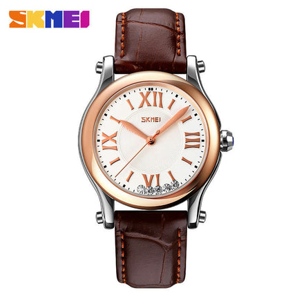 Women's Watches Leather Quartz Analog Waterproof Women Wrist Watches