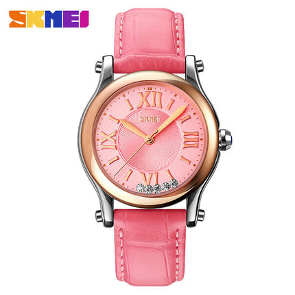 Women's Watches Leather Quartz Analog Waterproof Women Wrist Watches