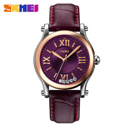 Women's Watches Leather Quartz Analog Waterproof Women Wrist Watches