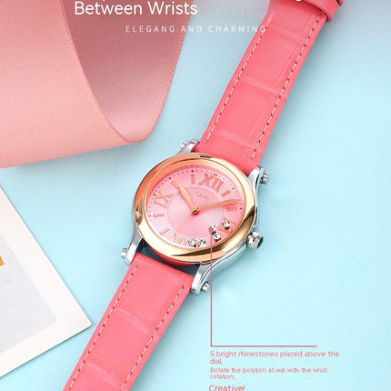 Women's Watches Leather Quartz Analog Waterproof Women Wrist Watches