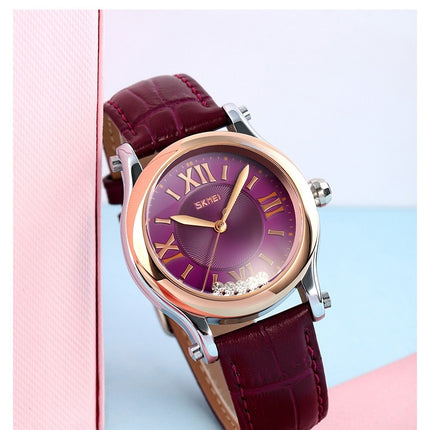 Women's Watches Leather Quartz Analog Waterproof Women Wrist Watches