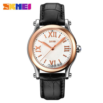 Women's Watches Leather Quartz Analog Waterproof Women Wrist Watches